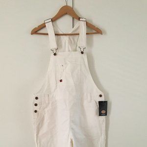 NWT Dickies Women's White Overalls, Sz M